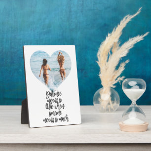 Vriendschap op lange afstand BFF Friends Gift Best Fotoplaat