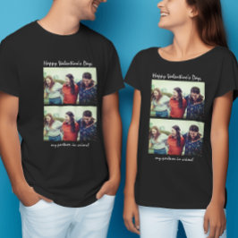 Vriendschap Partner in Crime Funny Valentijnsdag T-shirt