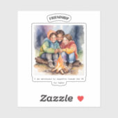 Vriendschap positieve bevestiging sticker (Vel)