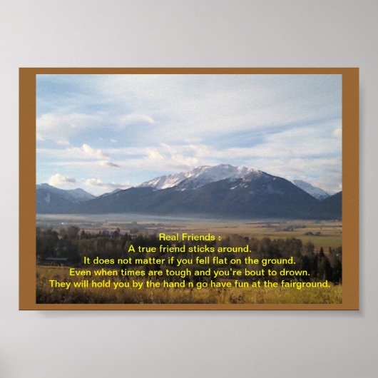 vriendschap poster (Voorkant)