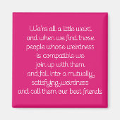 Vriendschap Quote Magnet (Voorkant)