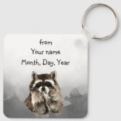 Vriendschap Raccoon Denk aan mij Gepersonaliseerd Sleutelhanger (Achterkant)