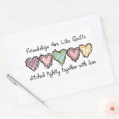 vriendschap rechthoekige sticker (Envelop)