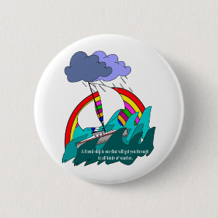 vriendschap ronde button 5,7 cm