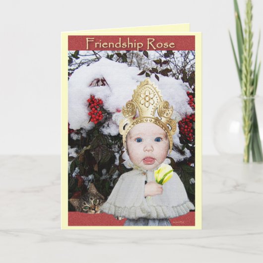 Vriendschap Roos Kaart (Voorkant)
