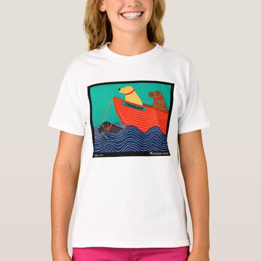 Vriendschap - Stephen Huneck T-shirt (Voorkant)