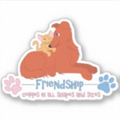 vriendschap sticker (Voorkant)