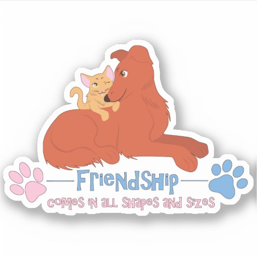 vriendschap sticker (Voorkant)