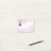 Vriendschap Teddy Bear houdt van je Inspirerend Post-it® Notes (Op bureau)