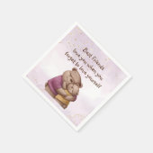 Vriendschap Teddy Bear houdt van je Inspirerend Servet (Hoek)