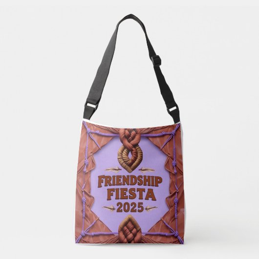 Vriendschap Terracotta Feest Crossbody Tas (Voorkant)