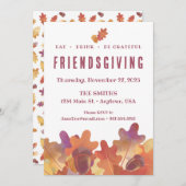 Vriendschap Thanksgiving Herfst Kaart (Voorkant / Achterkant)