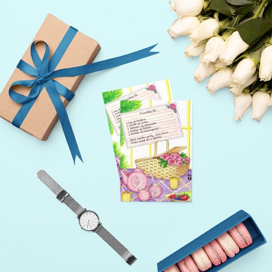 Vriendschap Thee Inspirerend Post Kaart