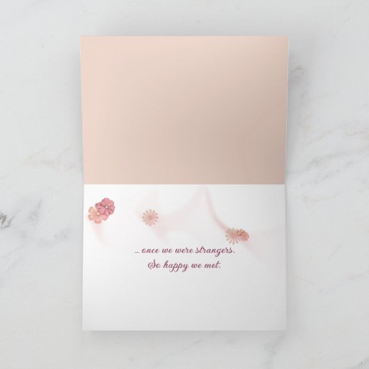 Vriendschap Tulpen en oude hek Kaart (Binnen)