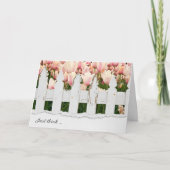 Vriendschap Tulpen en oude hek Kaart (Voorkant)