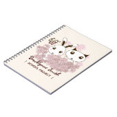 Vriendschap tussen meisjes BFF Schattige Cartoon K Notitieboek (Linkerzijde)