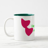 vriendschap tweekleurige koffiemok (Links)