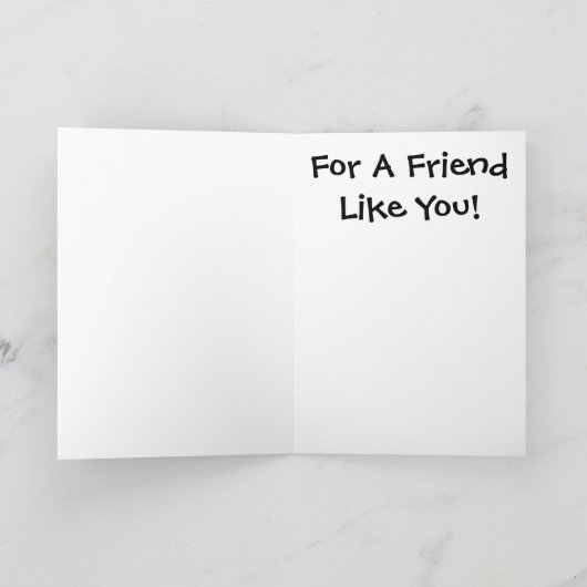 Vriendschap van het Wenskaart Bedankt (Binnen)