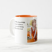 Vriendschap van kinderen tweekleurige koffiemok (Voorkant links)