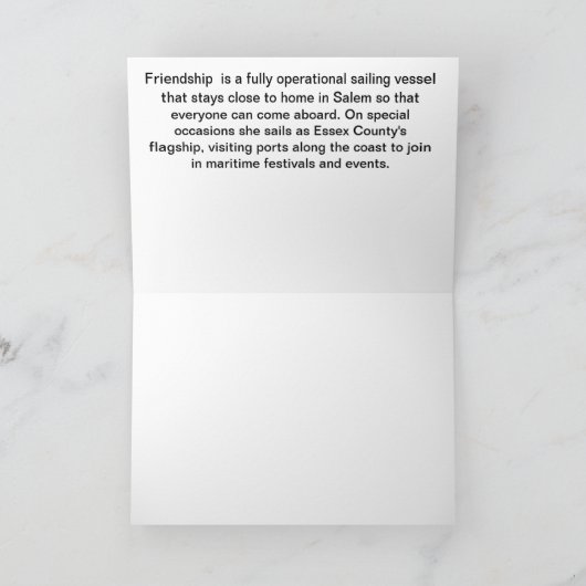 Vriendschap van Salem Kaart (Binnen)