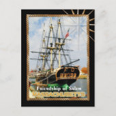 Vriendschap van Salem, Massachusetts Briefkaart (Voorkant)