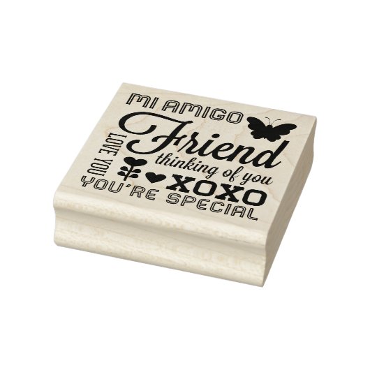 Vriendschap Vele Manieren Rubber Art Stamp Rubberstempel (Stempel)