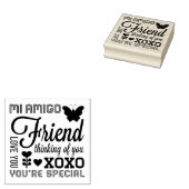 Vriendschap Vele Manieren Rubber Art Stamp Rubberstempel (Gestempeld)