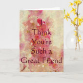 Vriendschap verbazingwekkende quote Cherry Blossom Kaart (Gele Bloem)