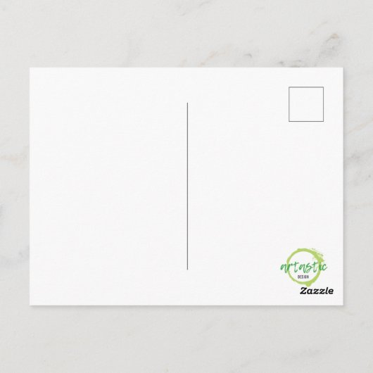 "Vriendschap verwarmt het hart" briefkaart (Achterkant)