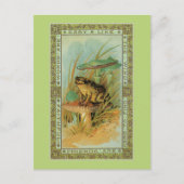 Vriendschap, Victoriaans kikker (pad), tandbeerput Briefkaart (Voorkant)