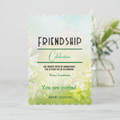 Vriendschap vieren kaart (Staand voorkant)