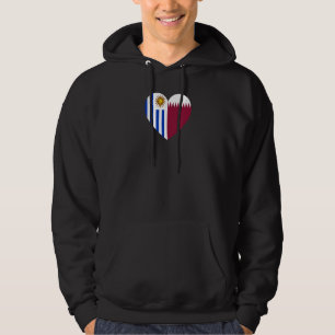 Vriendschap voor altijd Qatar en Uruguay Hoodie