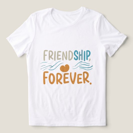 Vriendschap voor altijd Tri-Blend shirt (Design voorkant)