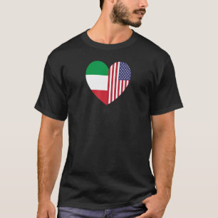 Vriendschap voor Amerika en Italië T-shirt