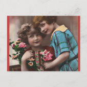  vriendschap voor twee kleine meisjes briefkaart (Voorkant)