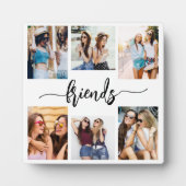 Vriendschap Vrienden 6 Foto Collage Keepsake Gift Fotoplaat (Voorkant)