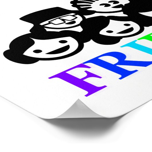 Vriendschap "Vrienden", Poster (Hoek)