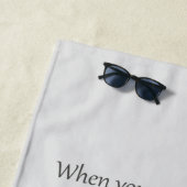 Vriendschap Vrienden Quote Animal Art Strandlaken (In situ)