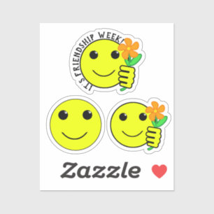 Vriendschap Week Glimlach Sticker