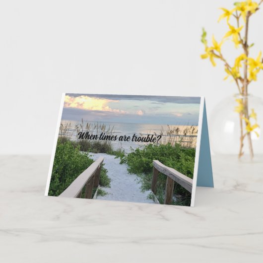 vriendschap wenskaart voor iemand die het nodig he kaart (Gele Bloem)