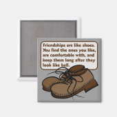 Vriendschappen en Schoenen Magnet (Voorkant / Achterkant)