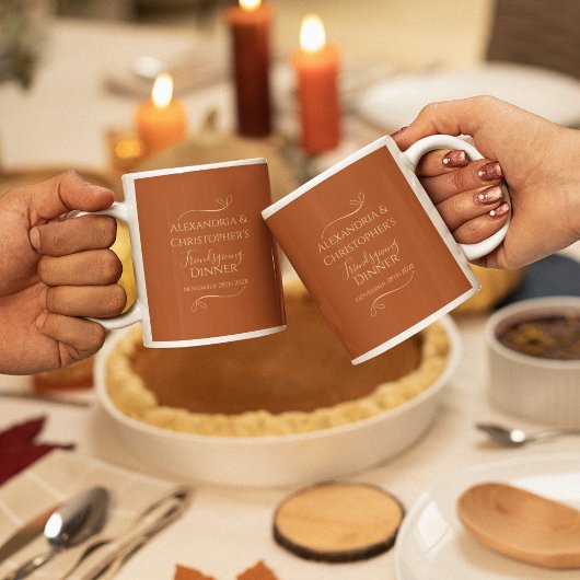 Vriendschappen geven Diner Chic Elegant Party Favo Koffiemok