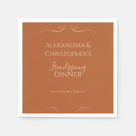 Vriendschappen geven Diner Party Chic Elegant Servet