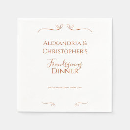 Vriendschappen geven Diner Party Chic Minimal Servet