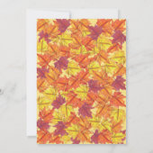 Vriendschappen geven Herfst Pompoen en Fall Leaves Kaart (Achterkant)