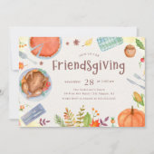 Vriendschappen geven Herfstfeest Diner Kaart (Voorkant)