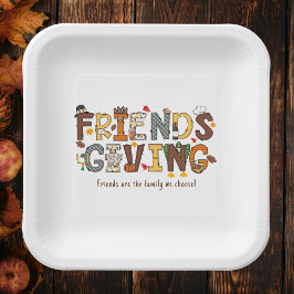 Vriendschappen geven is de familie die we kiezen papieren bordje