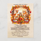 Vriendschappen geven Woodland Dieren Herfst Blader Briefkaart (Voorkant)