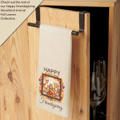 Vriendschappen geven Woodland Dieren Herfst Blader Theedoek