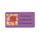 Vriendschappen zijn als quilts aanpasbare labels (Voorkant)